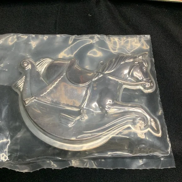 Set of 3 vintage Kirk Stieff silver plate and pewter christmas ornaments - Picture 4 of 7